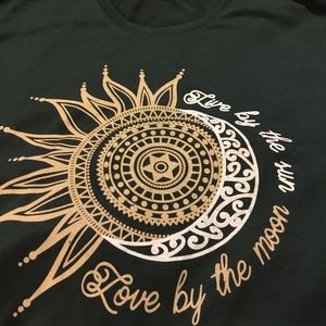 Live by the sun, love by the moon t-shirt